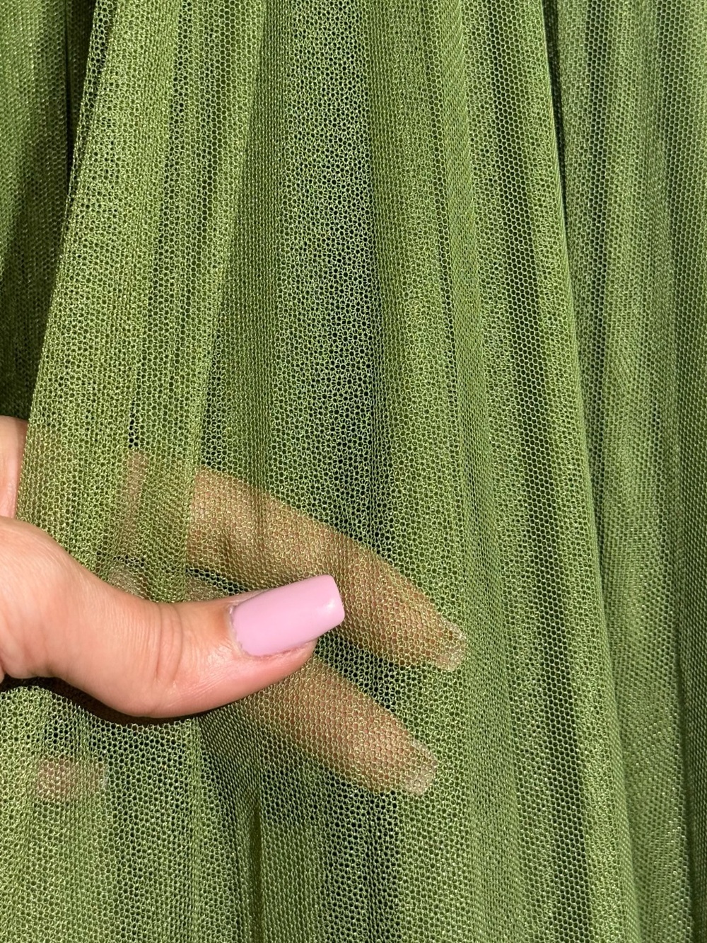 Hutch Anthropologie Olive Green Amara Corset Pleated Tulle Fit Flare Midi Dress - Picture 10 of 16